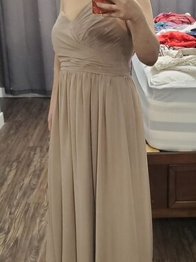 JJ's House A - LIne One Shoulder Chiffon Dress